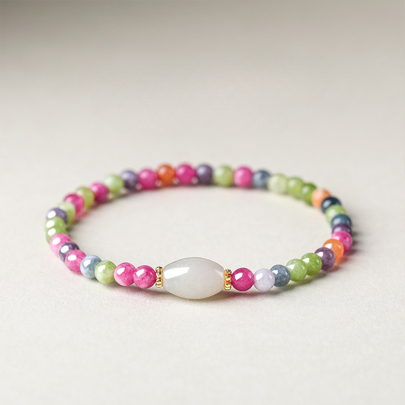 Beading - Pulsera de calcedonia de color turmalina
