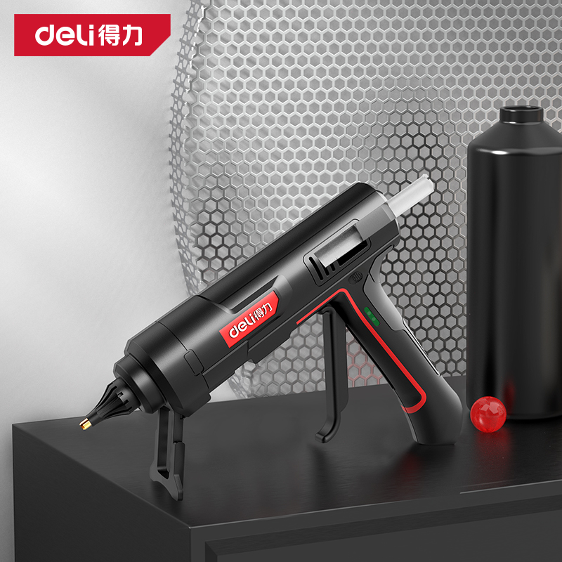 Hot Melt Glue Gun Cordless - DELI-pistola de pegamento termofusible de 300W,