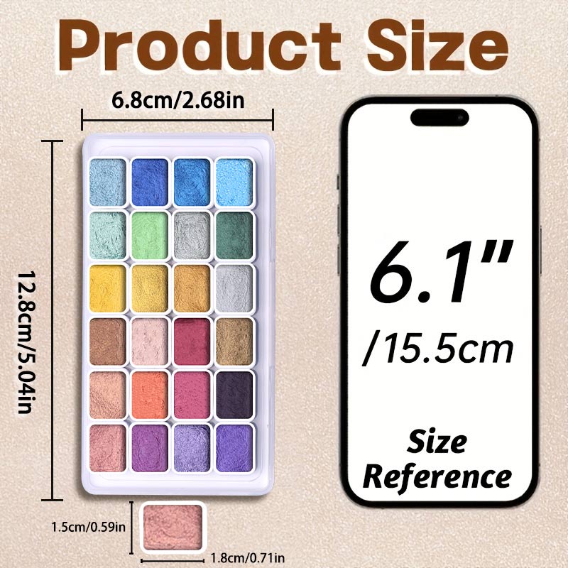 20/24/60/72 colores pigmento d - Watercolor Paint Set Solid Pigment reseña y precio
