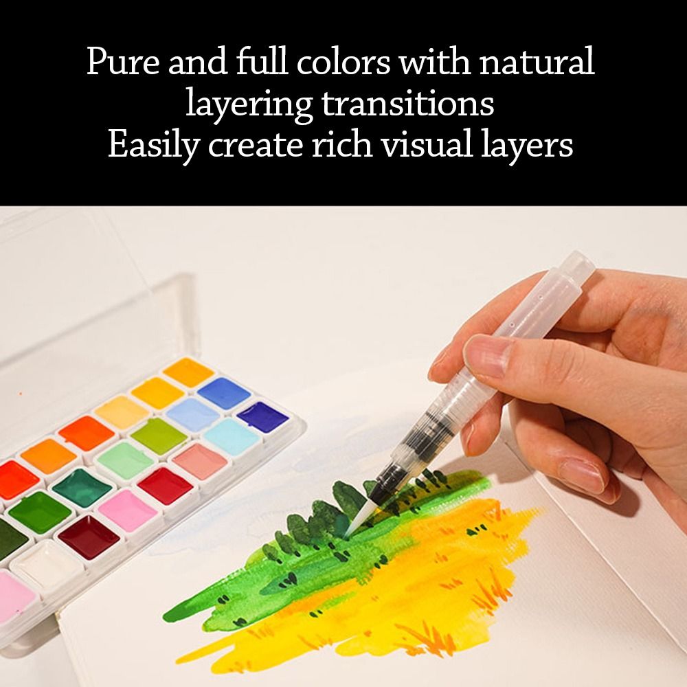 Juego de pinturas de acuarelas - Watercolor Paint Set Solid Pigment reseña y precio