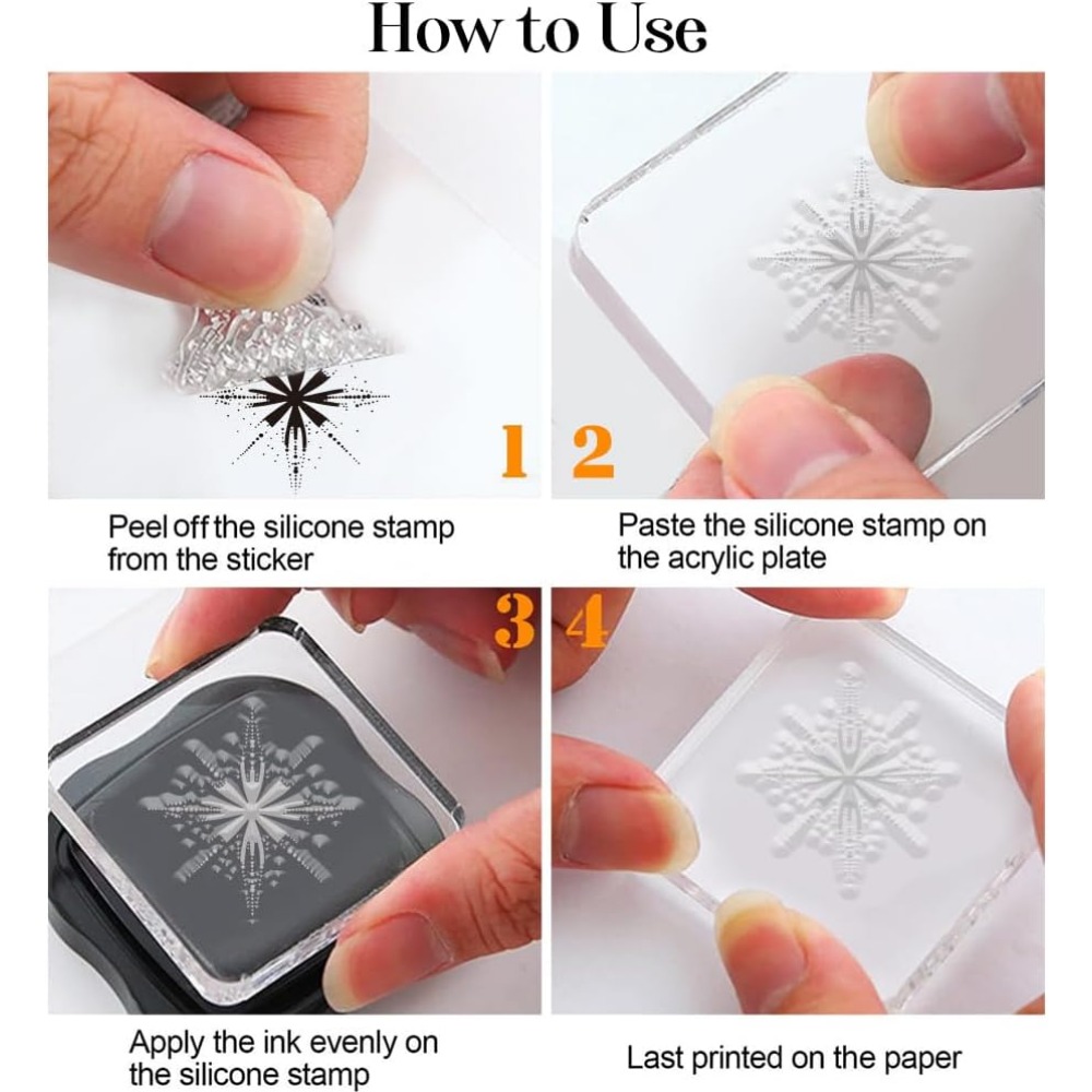 Sellos transparentes de estrel - Clear Silicone Stamps For Card Making reseña y precio