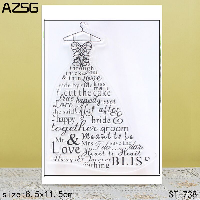 AZSG-sellos transparentes para - Clear Silicone Stamps For Card Making reseña y precio