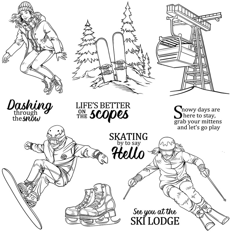 Sellos transparentes de silico - Clear Silicone Stamps For Card Making reseña y precio