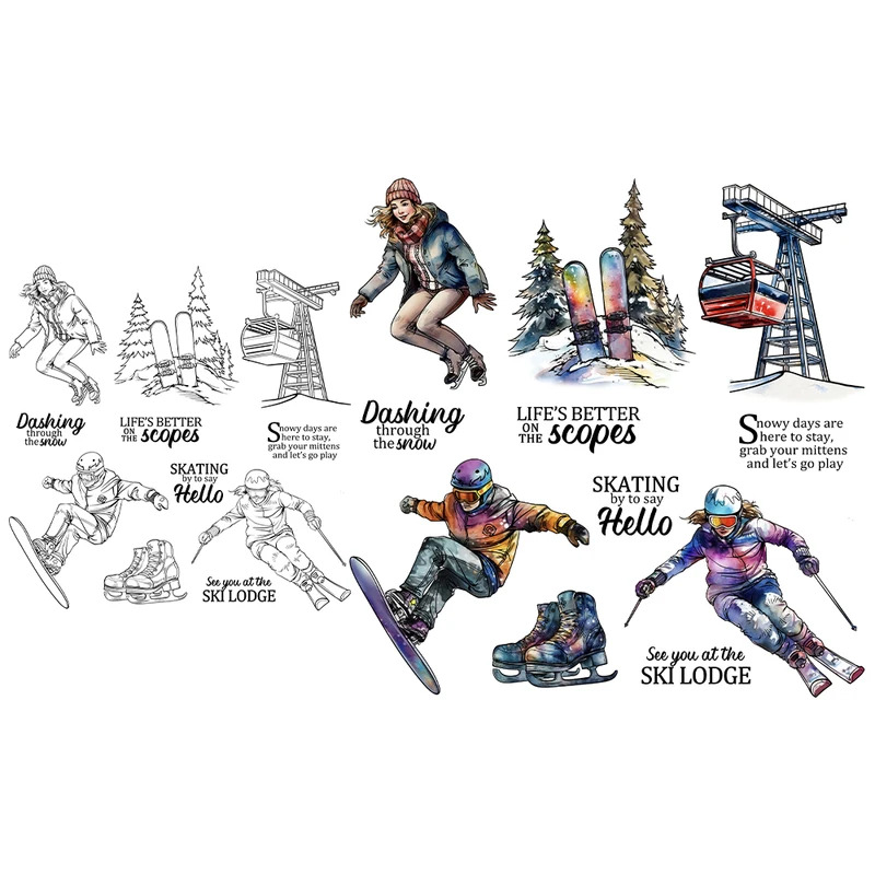 Sellos transparentes de silico - Clear Silicone Stamps For Card Making reseña y precio