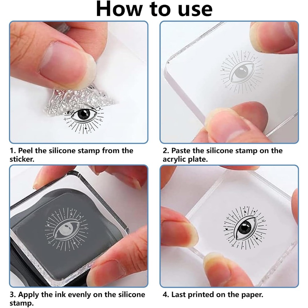 Sello de goma de cristal de fa - Clear Silicone Stamps For Card Making reseña y precio