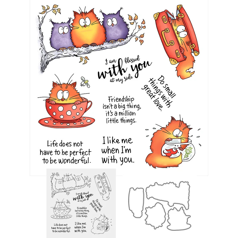 Troqueles de corte de búho y g - Clear Silicone Stamps For Card Making reseña y precio