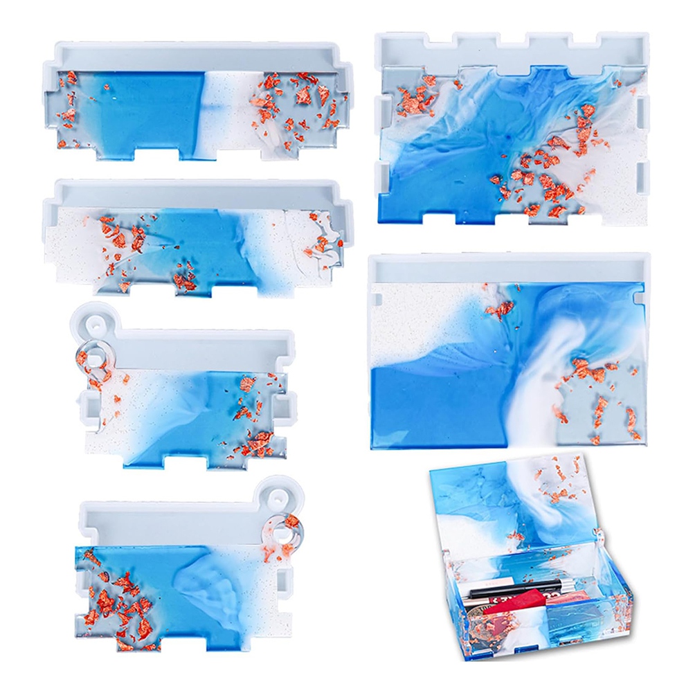 Molde de silicona para resina  - Silicone Epoxy Resin Molds Set reseña y precio